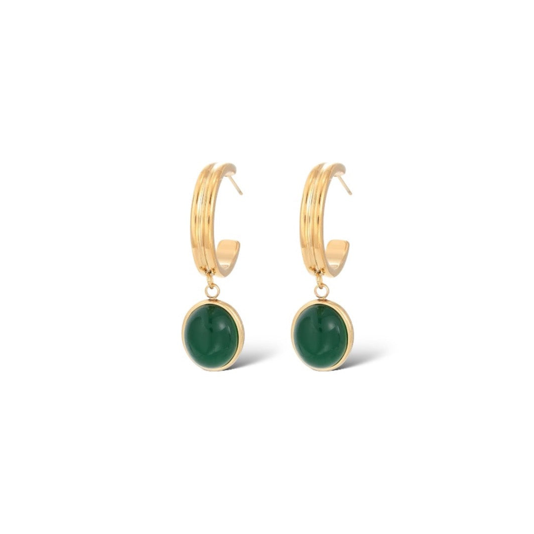 Enchanted Jade Earrings (Copper)