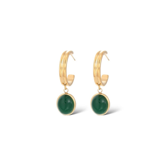 Enchanted Jade Earrings (Copper)