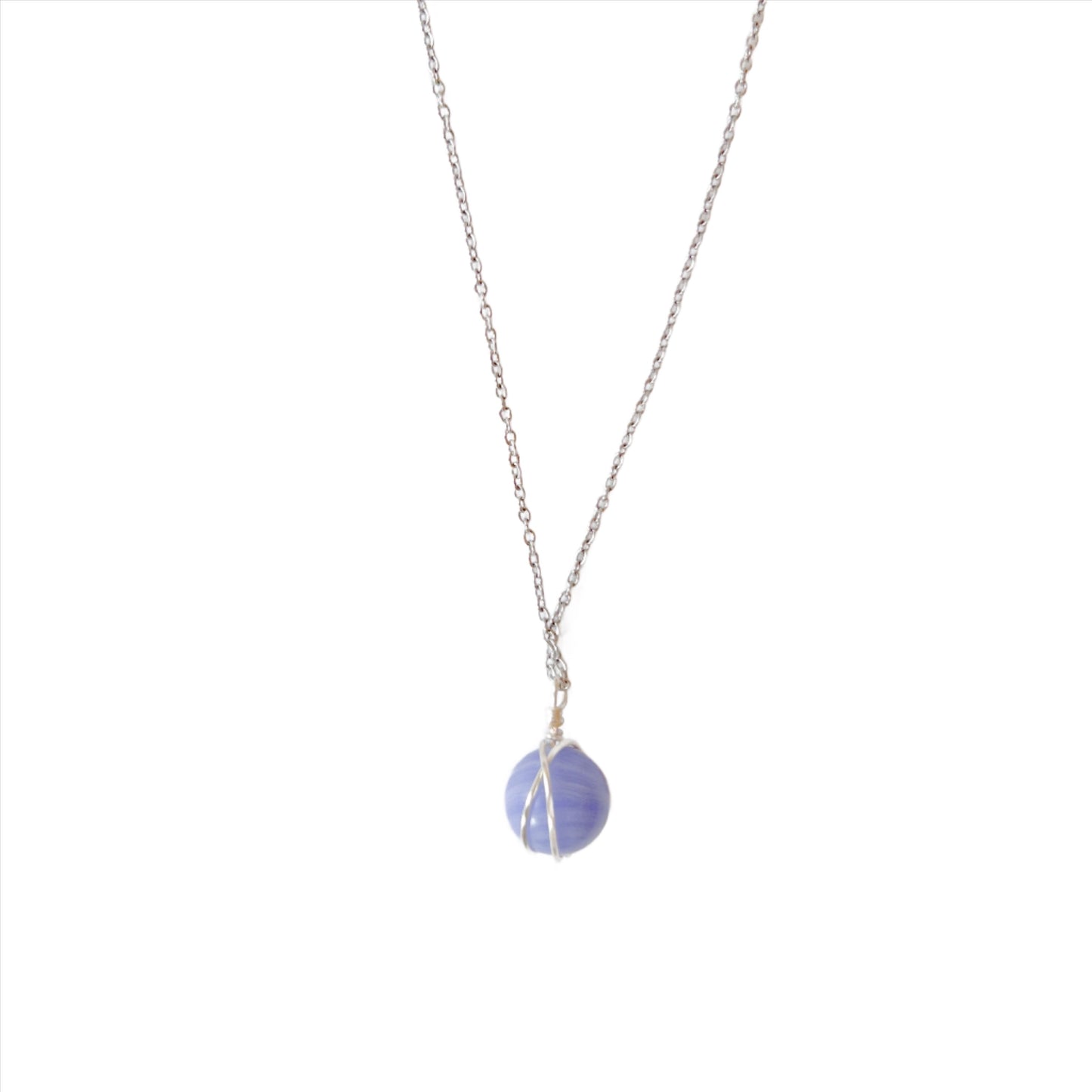 Chalcedony Gemstone Necklace (304S)