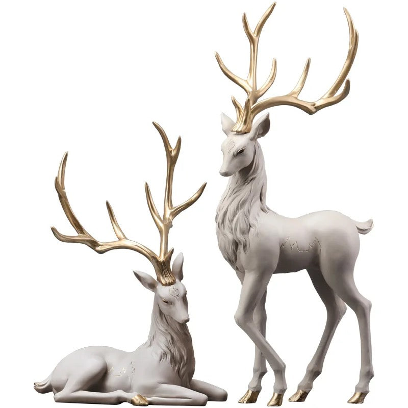 Premium Feng Sui Deer Mountain Couple