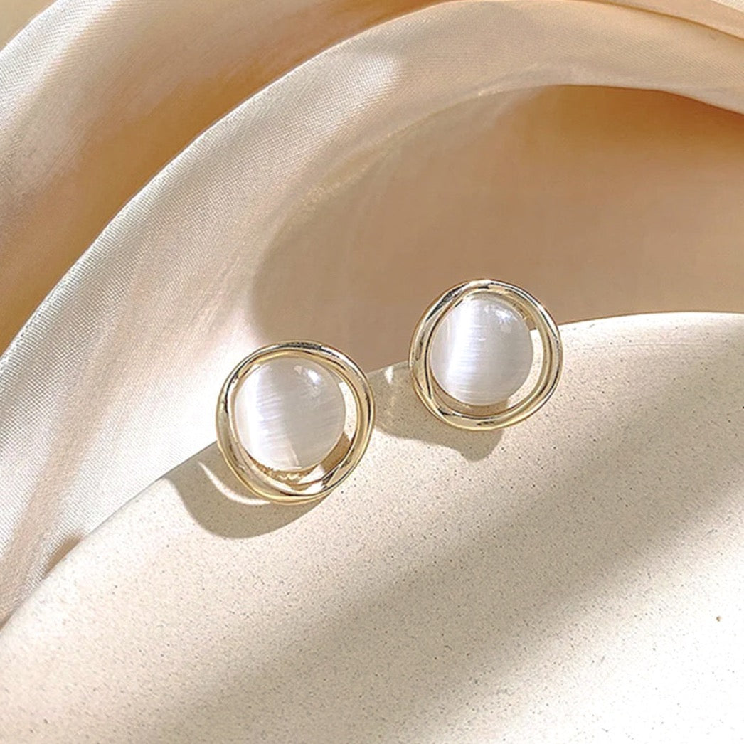 Opal Classic Stud Earrings (925S)