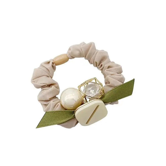 Olive Pearly Hair Band