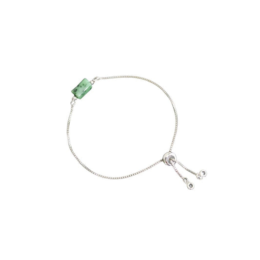 Enchanted Jade Adjustable bracelet (Silver/Gold)