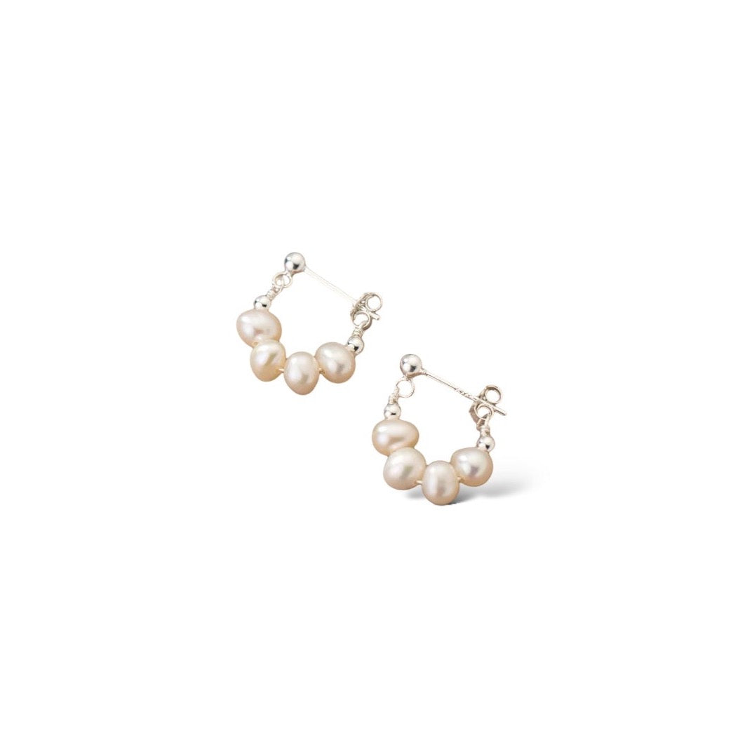 Monaco Charming Pearly Earrings (925S Gold/Silver)