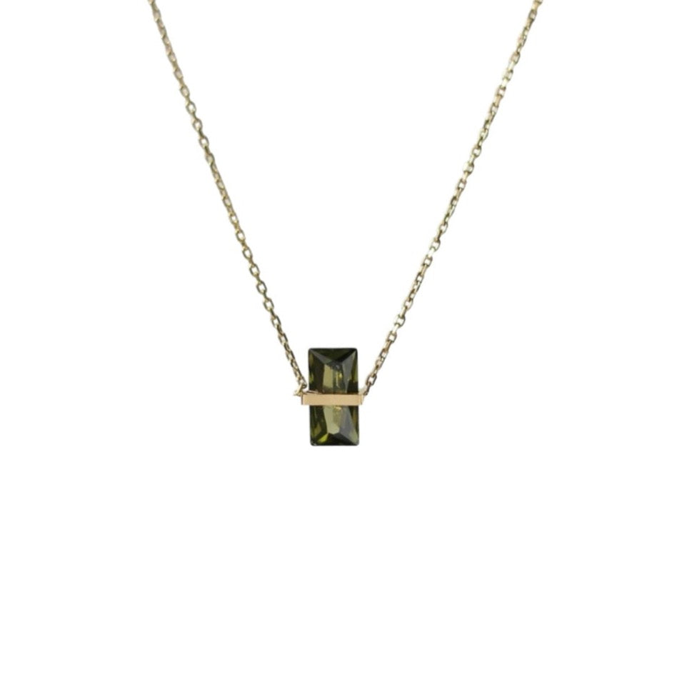 Blessing Olive Crystal Necklace (304)
