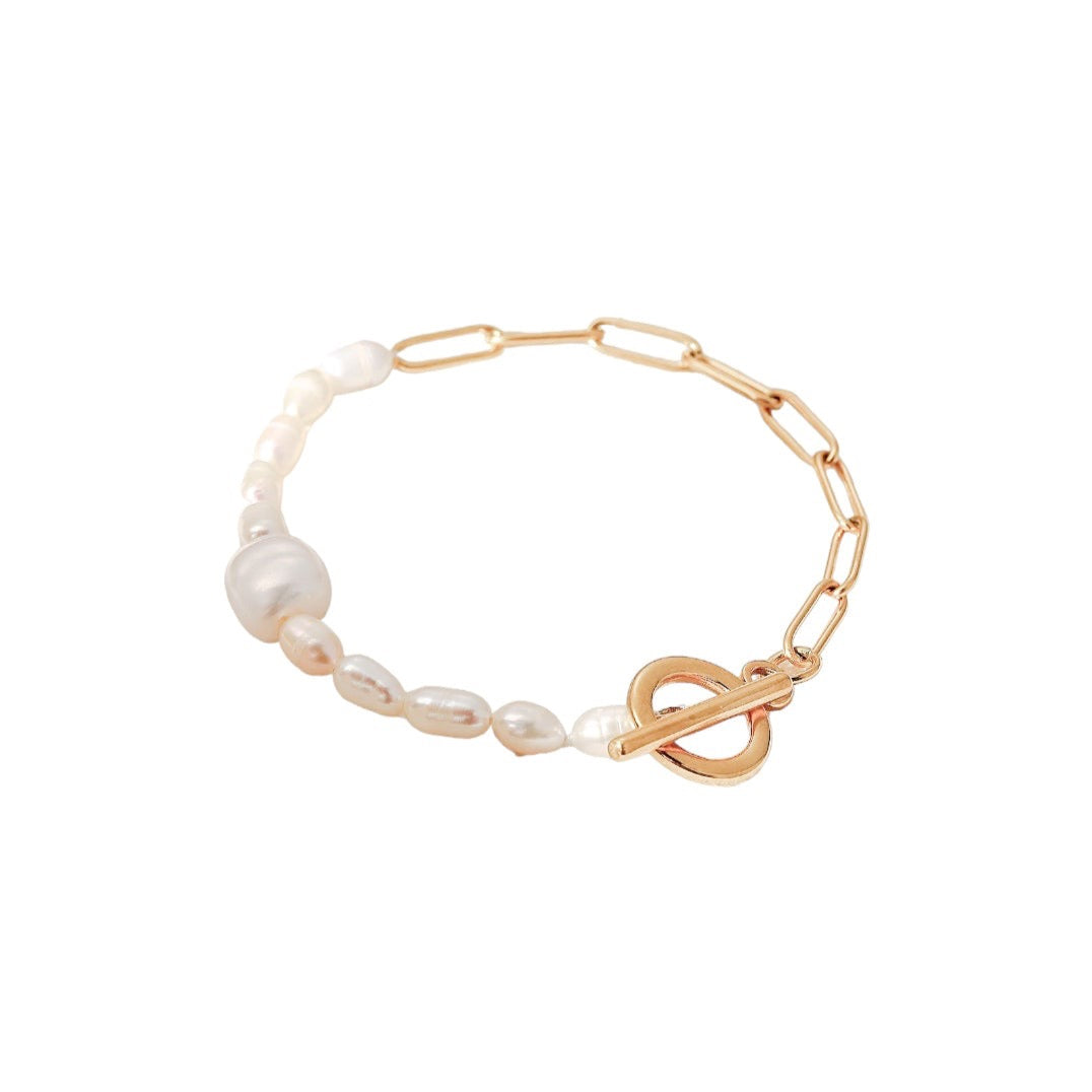 New Cascade Natural Pearl Bracelet