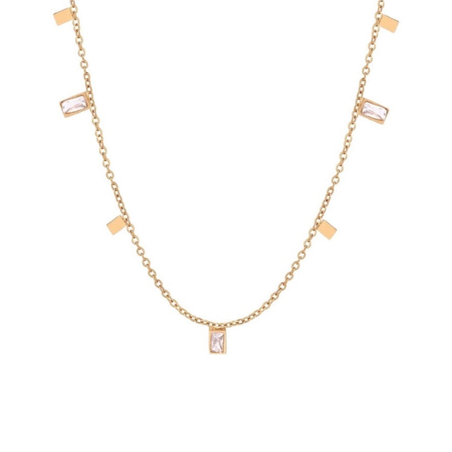 Daffodil Blooming Charm Necklace  (304S)